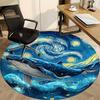 1pc Whale Ocean Office Round Area Rug, Under Office Chairs Bedroom Living Room Home Decor, Room Deco