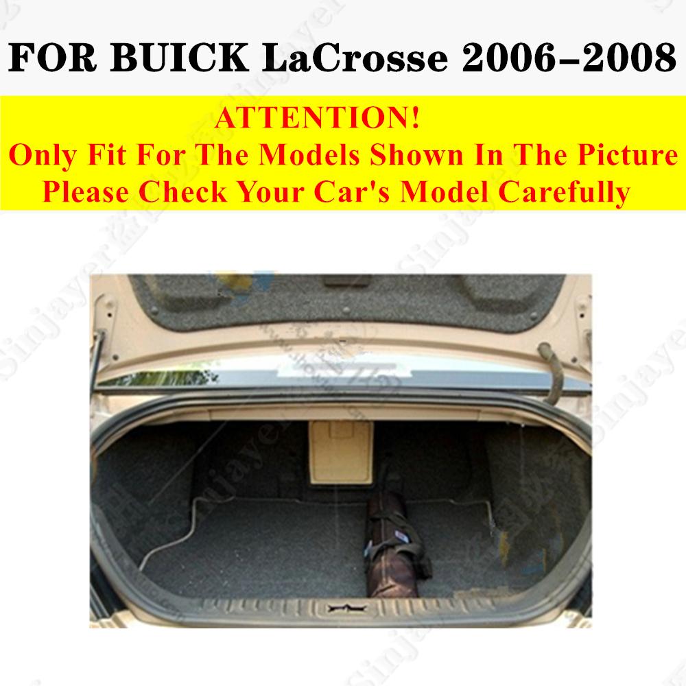 

Sinjayer автомобильный коврик для багажника, всепогодный багажник, коврик для багажника, ковер с плоской боковой крышкой, подходит для Buick LaCrosse Wine Red