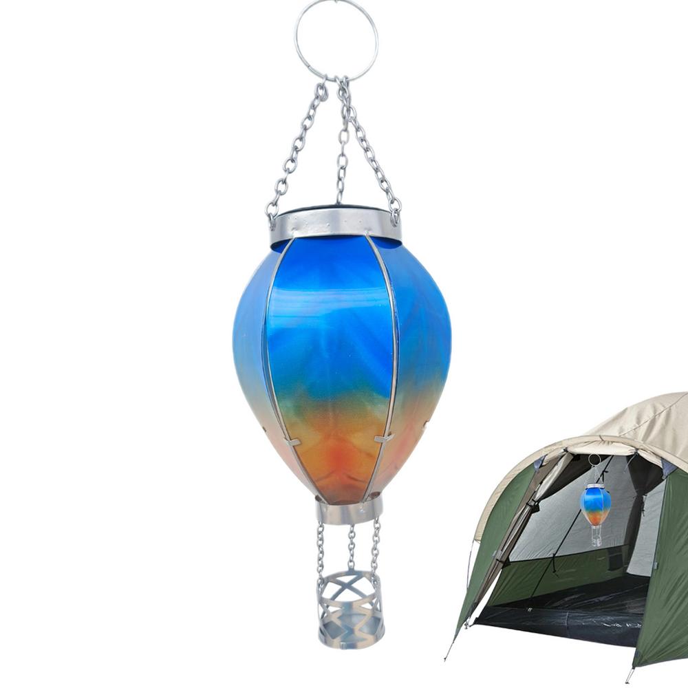 

Hot Air Balloon Solar Lantern Flickering Flame Unique Air Balloon Solar Light With Flickering Flame Colorful Solar Lanterns