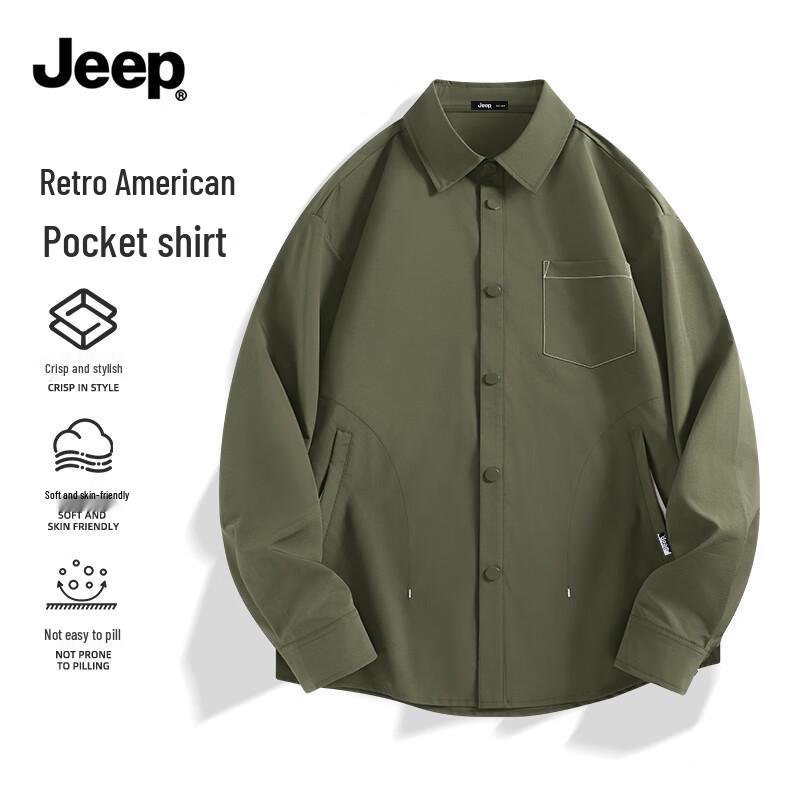 JEEP Men s Spring Long-Sleeve Shirt XXL