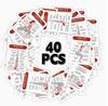 Yoga Poses Guide Flashcards 40Pcs, Step-by-Step Detailed Movement Instruction Cards, Multipurpose Yoga Training Accessory
