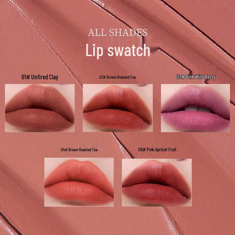 Keke Mood Fantasy Forest Matte Nude Moisturizing Lipstick - Non-Staining, Versatile, Skin-Brightening Formula.