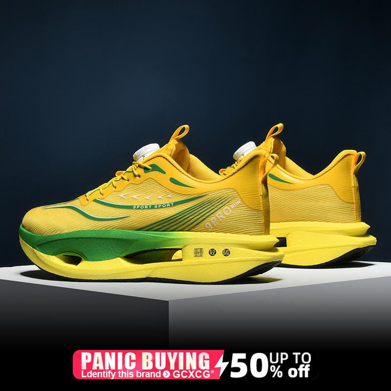 

Кроссовки для бега Carbon Board Speciality Marathon Мужские спортивные дышащие легкие женские удобные спортивные нескользящие кроссовки 46 чёрный