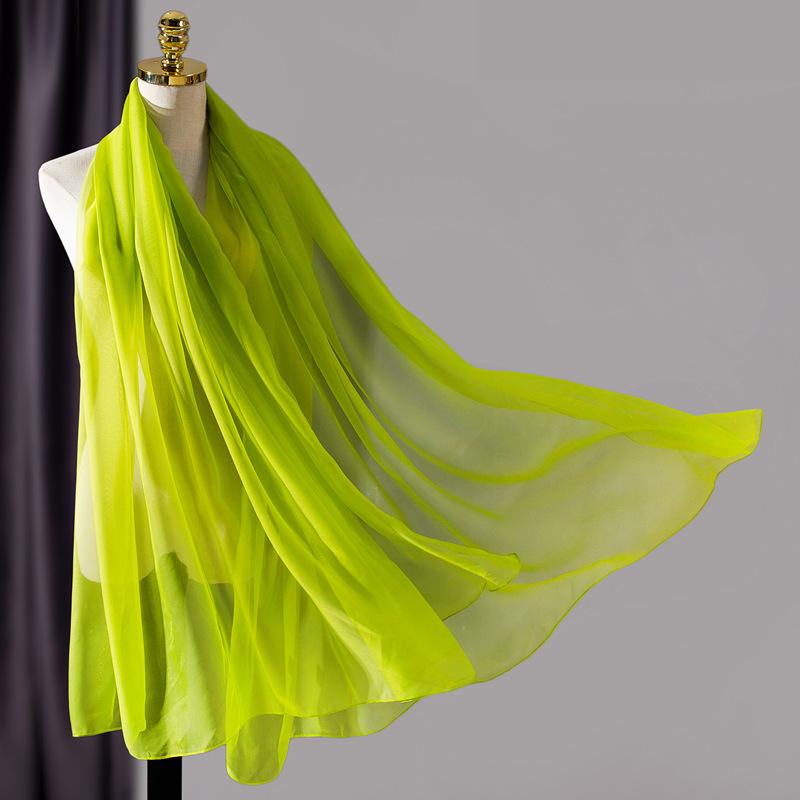 Fashion Solid Soft silk Scarf Spring and Autumn long Shawl Female Summer Sunscreen high quality Scarves Headband Hijab Bandana