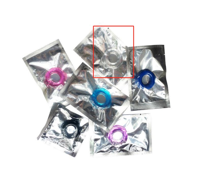 Men's Silicone Crystal Penis Ring for Erotic Adult Use