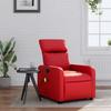 Massage Chair Red Synthetic Leather