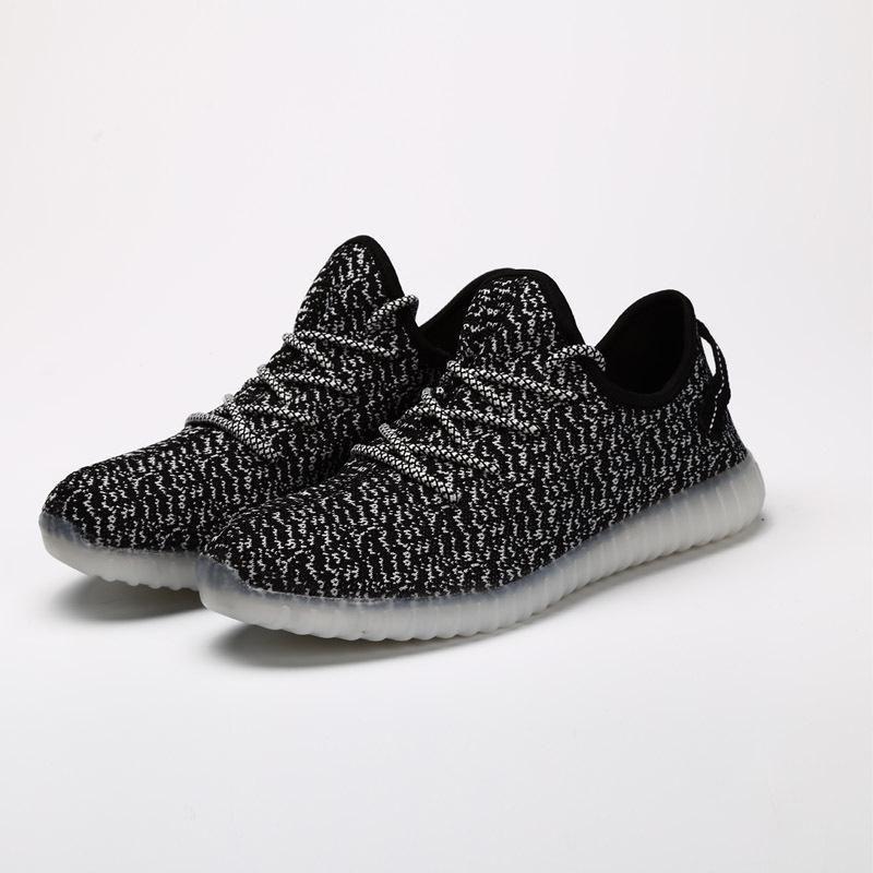 Women Unisex Men Breathable Sneakers Soft Strappy Athletic Led Light Shoes