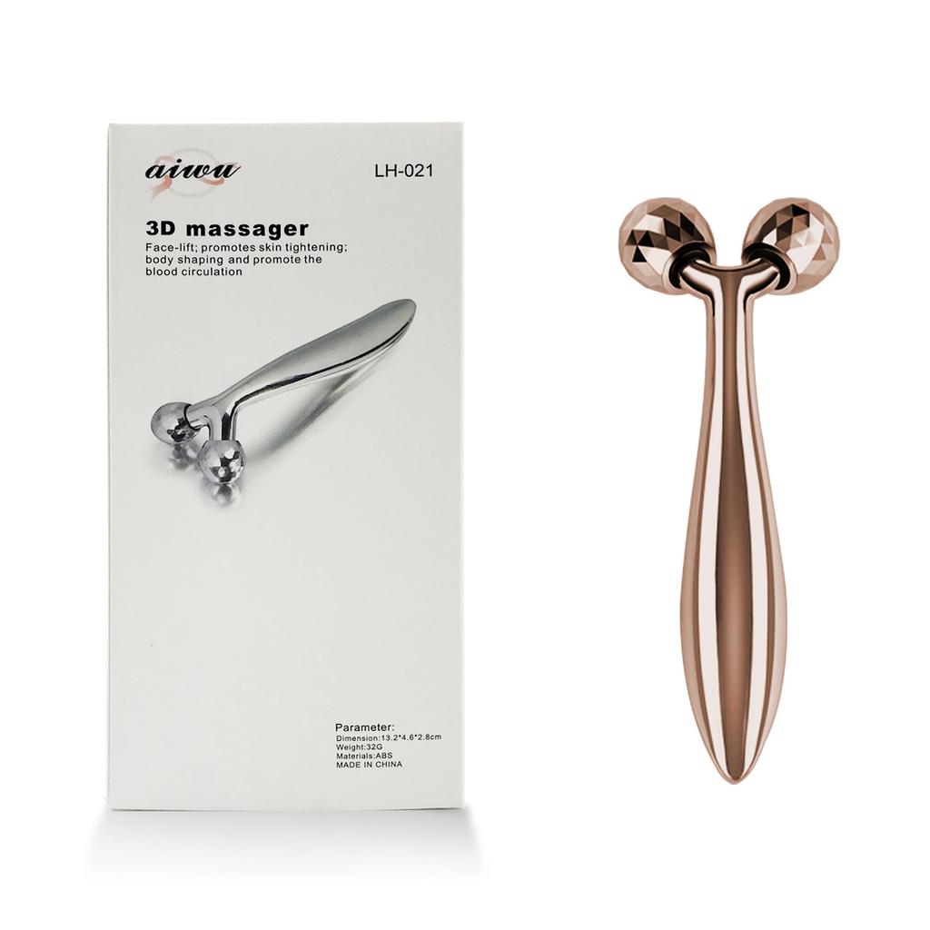 Cloud Prime 3D Roller Massager Y Shape 360 Rotate Thin Face Body Shaping Relaxation Wrinkle Remover Facial Massager Tool