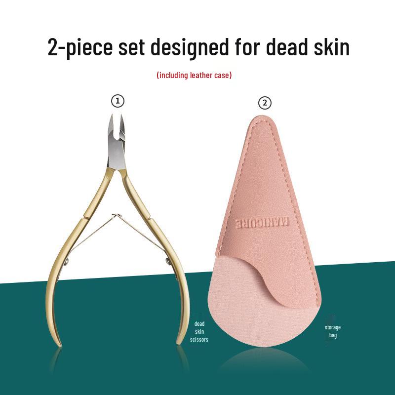 Gold Plated Stainless Steel Dead Skin Nipper & Ingrown Nail Clipper D501