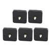 5Pcs Durable Plastic Clock Movement Black 5.6 X 5.6 X 1.6cm 2188 Movement Clock Replacement Parts Clock Repair