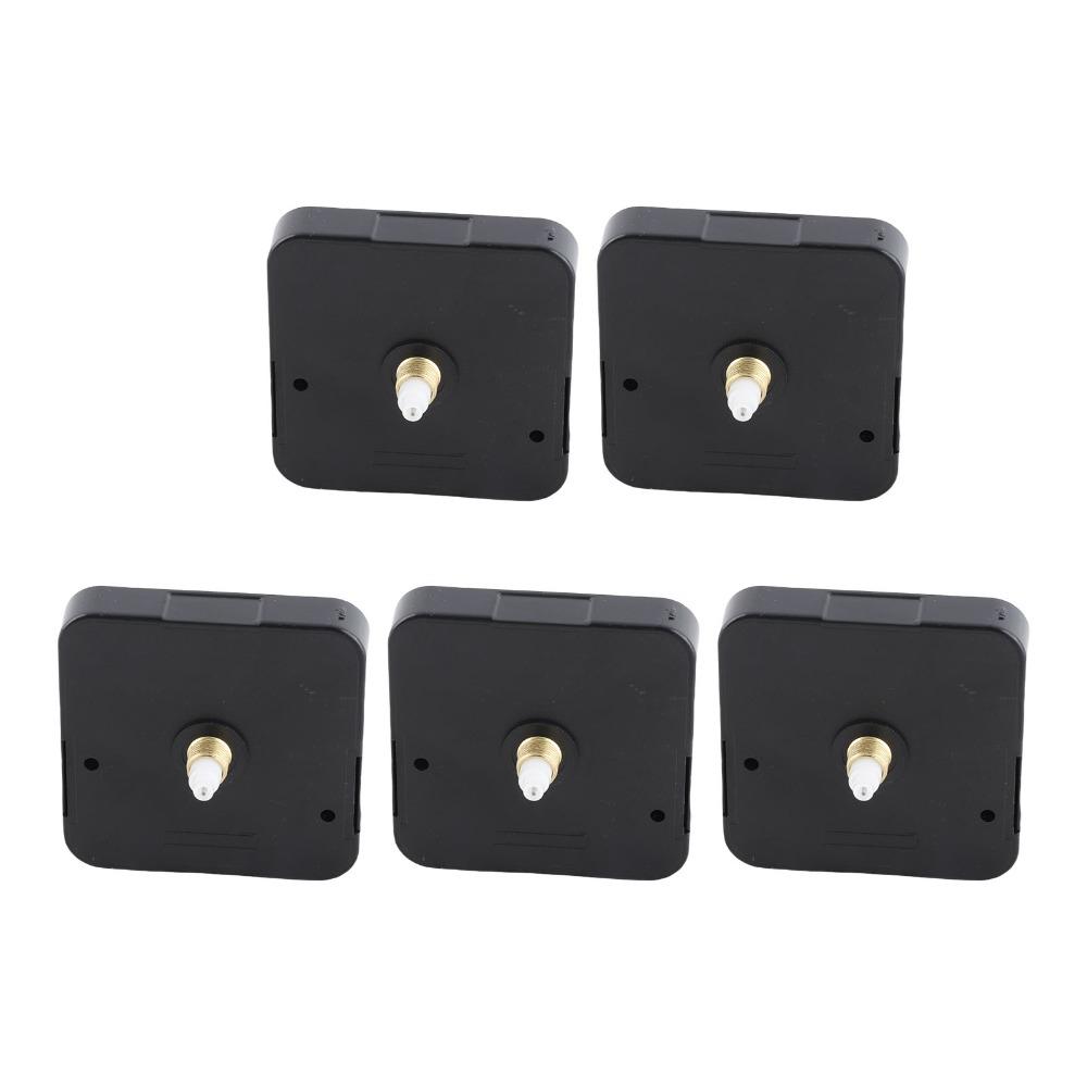 5Pcs Durable Plastic Clock Movement Black 5.6 x 5.6 x 1.6cm 2188 Movement Clock Replacement Parts Clock Repair