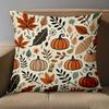 1 Pieces Autumn Leaves And Pumpkins Patterned Throw Pillows Polyester pillowcase, sofa decorative cushion cov Headboard Pillow
