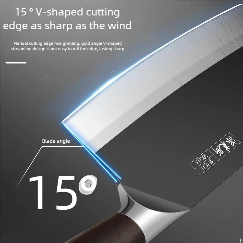 Seiko Chef's Knife Ultra-fast Sharp Slicing Knife Bone Knife Stainless steel Forging Dual-purpose Chopping Knife Kitchen