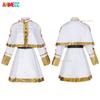 Sousou No Frieren Cosplay Kostüm Perücke Schuhe Anime Zauberer Kleid Elfenohr Halloween Party Charistmas für Frauen Mädchen