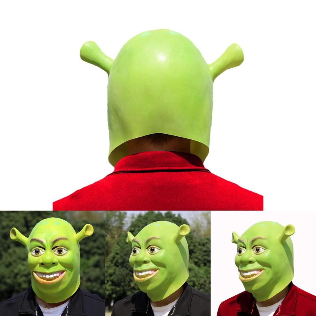 Maska Shreka Kostým Maska Cosplay Kostým Doplňky Halloweenské Potřeby Denní