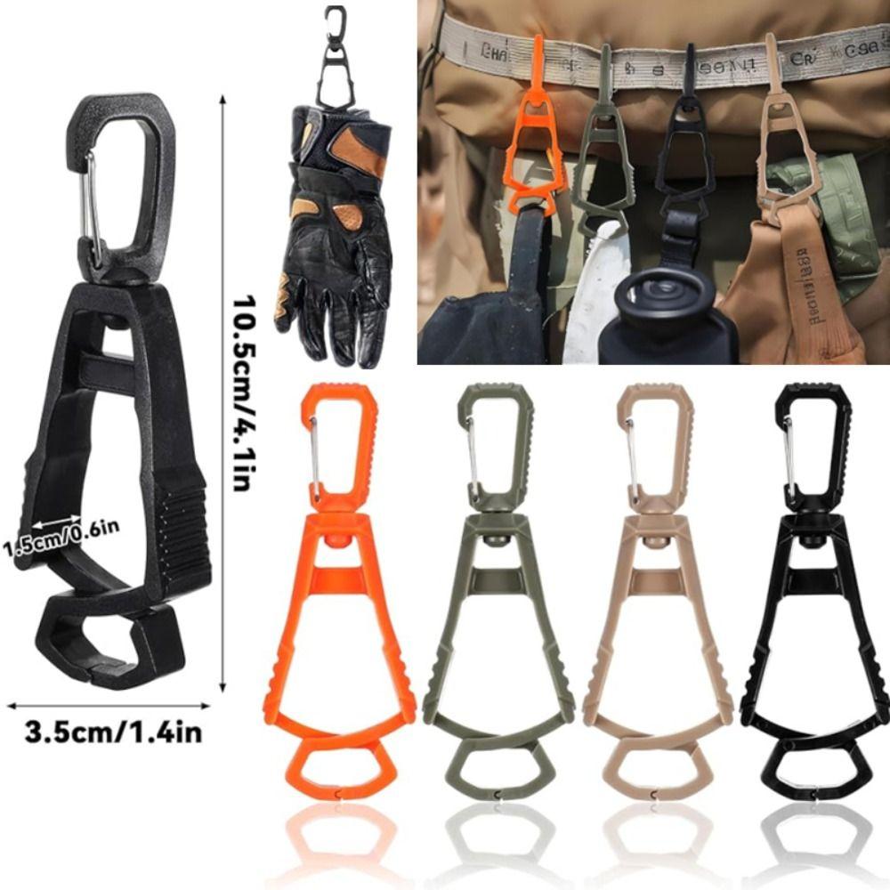 Z-shaped Interlocking Protective Gloves Clip Portable 360-degree Rotation Glove Hanger Clip Anti-drop Safety Glove Keeper