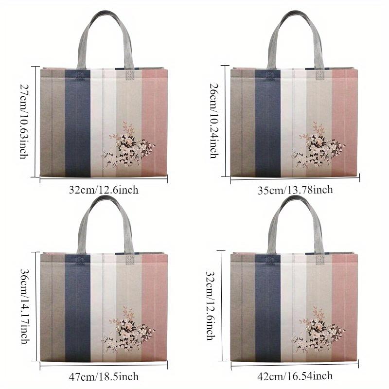 Full Size Colorful Patterns Simple Style, with Handle, for Party Gifts, Wedding Gifts, Birthday Gift Bags, Durable Handbags for Daily Decoration