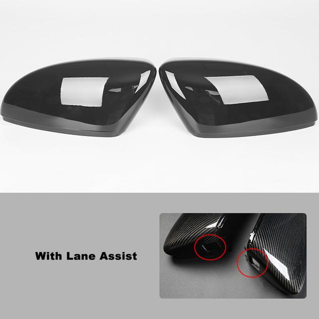 TOPC Hohe Qualität Für Volkswagen VW Käfer CC Eos Passat Jetta Scirocco Vollständiger Ersatz Spiegelabdeckung in Carbonfaser-Optik