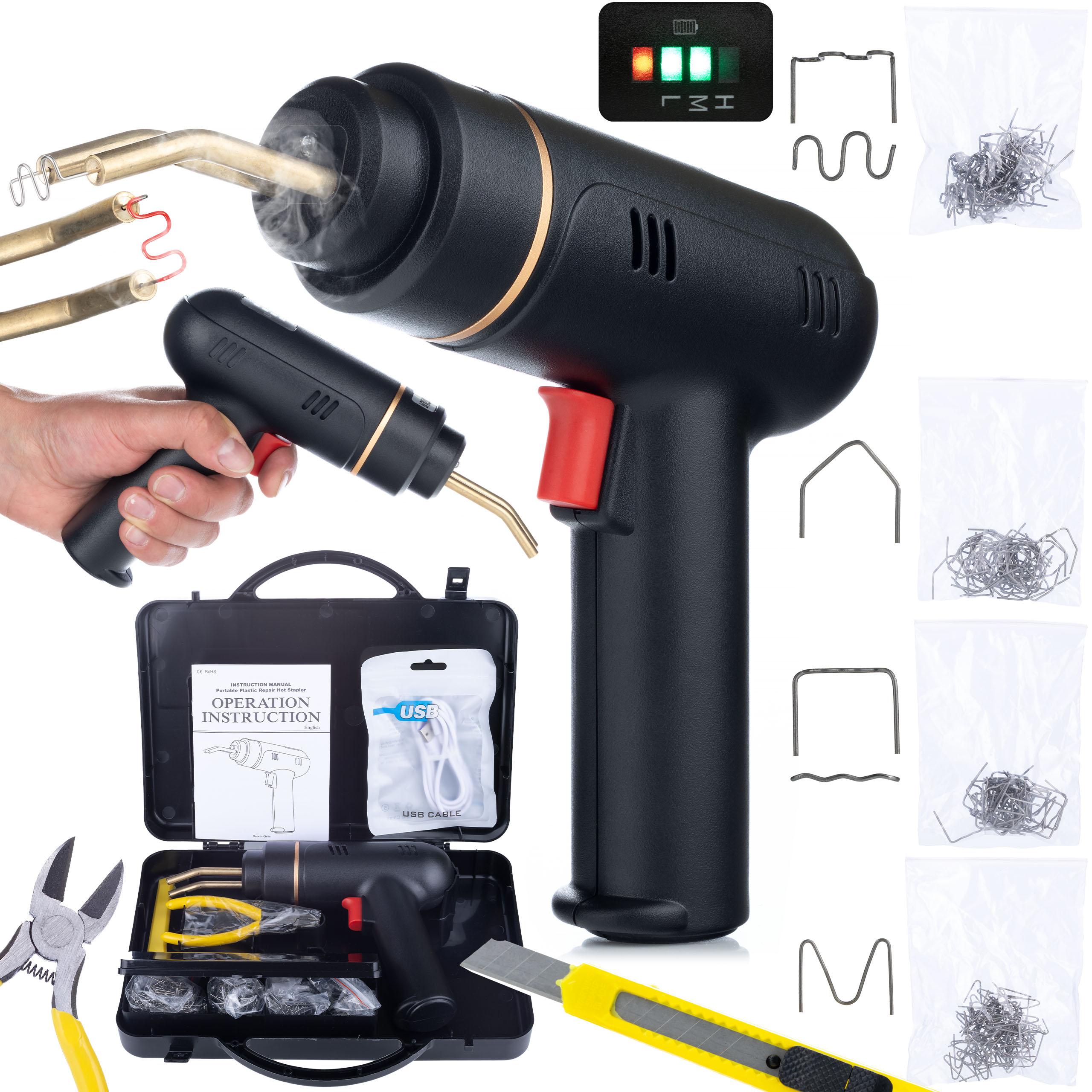 

Rosfix Akumulatorowy Zszywacz do Plastiku Black Killer RBK200W – Wbudowany Akumulator 5000mAh | Szybkie Nagrzewanie do 400℃ | 400 Zszywek w Zestawie