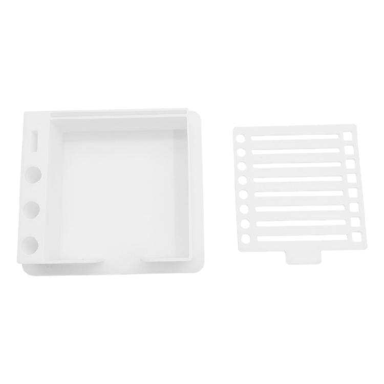 

Ergonomic Desktop Tray Pen Cup Note Hold Set With Dedicated Note Slot Pen Storage Hold Tray белый