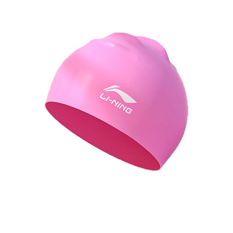 Li Ning Swimming Caps Silicone Unisex Pink LNMT808-6