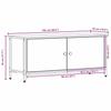 TV Cabinet in Artisan Oak Finish 100 x 35 x 45 cm Particleboard