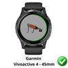 Protection écran pour Garmin Vivoactive 4 - 45mm [Pack 6] Film Plastique Protecteur Résistant Ultra Mince Phonillico