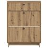 Mobile per scarpe EDE 78 x 24 x 103 cm Legno ingegnerizzato Rovere Artigianale