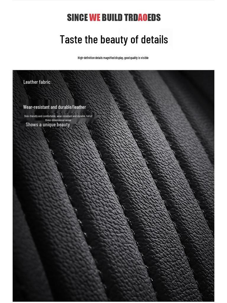 Leather Car Seat Cushion - All-Season Full Surround Cover for Sedans