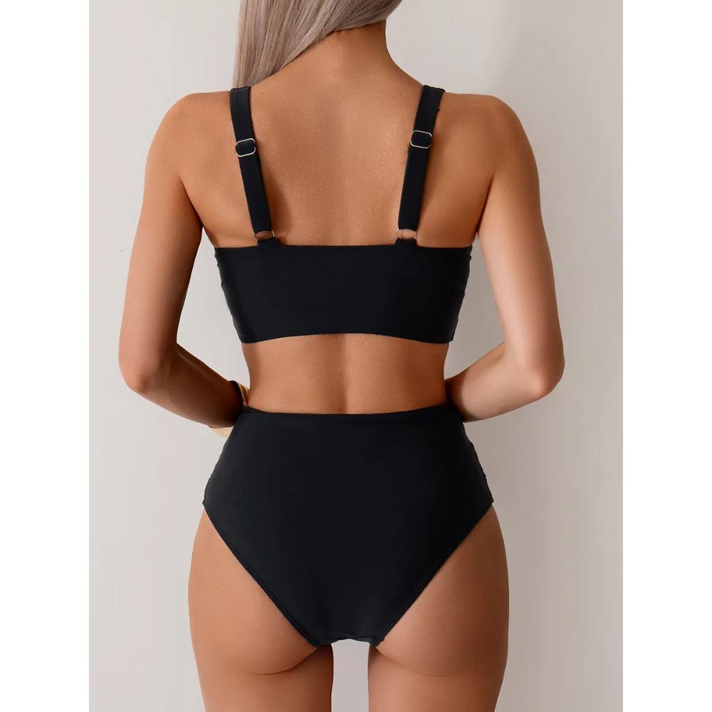 Women's Swimwear Plus Size High Waist Bikini Suit Swimsuit Women's Swimwear Two Piece Beachwear