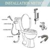 Portable Handheld Toilet Bidet Sprayer Gun Holder Self Cleaning Wash Bidet Faucet Spray 3 Way Valve Bathroom Hose Shower Head