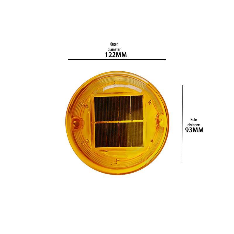 Brangdy Solar Powered Warning Strobe Post Cap Light