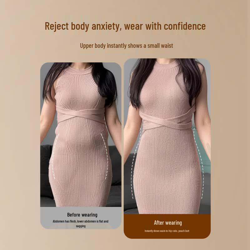 Meizhai Silk Antibacterial High-Waist Tummy Control Briefs