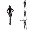 Costume in Pelle da Ragazza Gatto a Tema Gioco per Uomini e Donne con Design Sexy