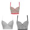 Street Style Sequin Camisole With Removable Straps For Clubwear And Nightlife