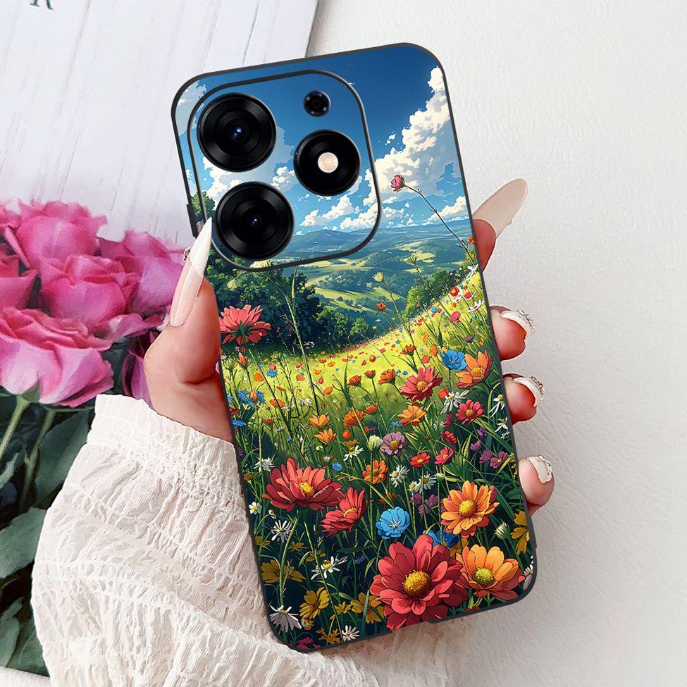 For Tecno Spark 10 Pro Case KI7 Silicone Cute Fashion Flower Cool Painted Soft Back Cover For Techno Spark 10 Pro Phone Case K17
