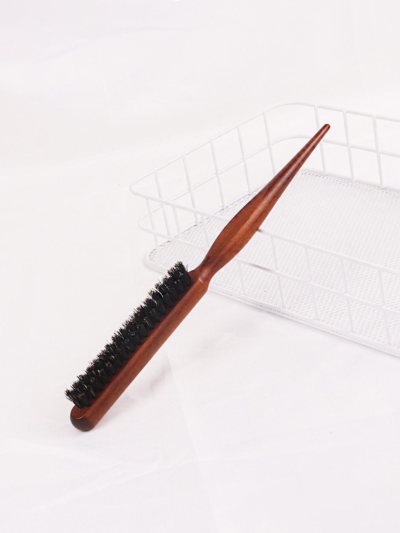 

Professional fine line comb back tearing hair brush fluffy wood handle hair brush scalp massage comb Special for real hair wigs