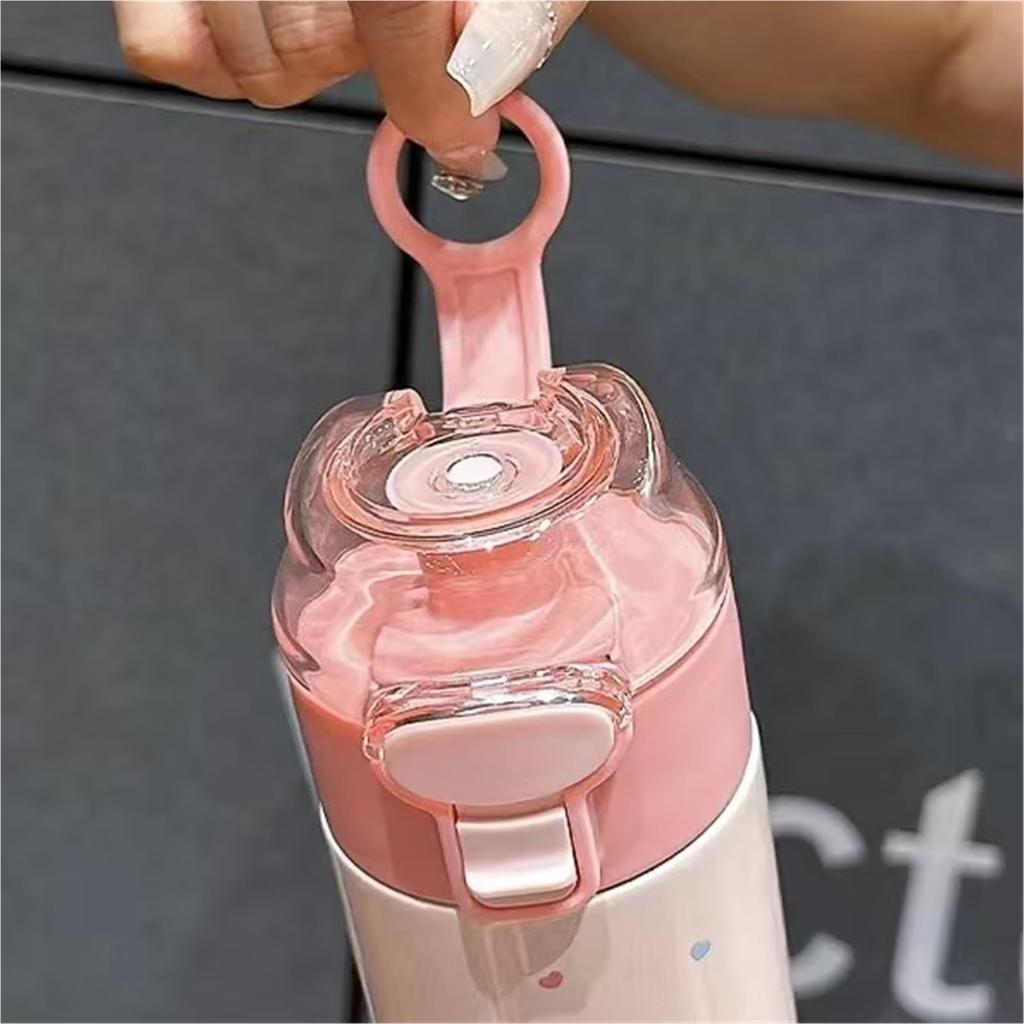 480ml Stainless Steel Water Bottle with for Children and Direct Keeps Water Hot or Heat Ideal for Home School Lid, Adults, Drinking, Cold, Resistant,