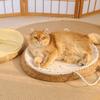 Cat‑Ear Woven Cotton Rope Cat Bed Summer Cooling Mat With Toy Wear‑resistant Sleeping Nest For Cats