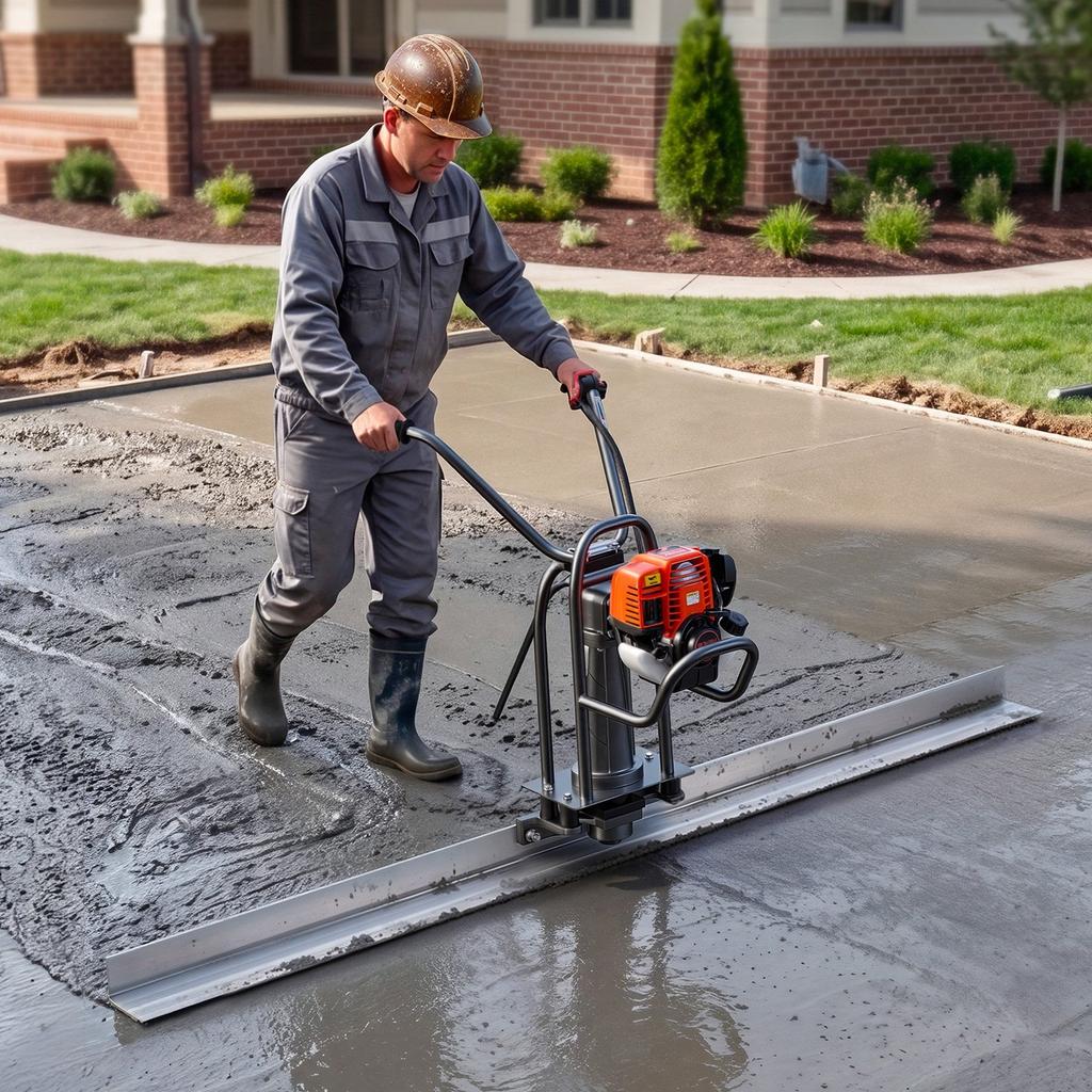 Beton Estrichschieber 1829 mm Aluminiumlegierung Richtlatte Nivellierwerkzeug, 5,3 Zoll Breite Gerade Kante, Große Abdeckung, Ersatz-Oberflächennivellierer für Auffahrt,