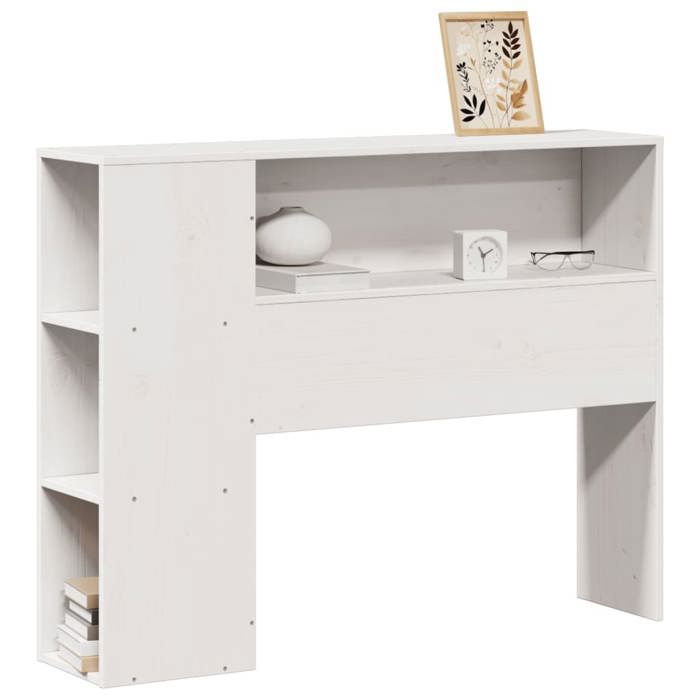 VidaXL Tête de lit avec rangement blanc 75 cm bois massif de pin, tête de lit en bois, tête de lit avec rangement, tête de 855646
