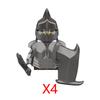 Military Building Blocks Solider Figures Movie Science Fiction Series Weapons Shield Knight Toys Gifts Medieval Mini Bricks MOC