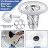 Floor Drain Filter Stainless Steel Mesh Sink Strainer Bathroom Anti-clog Drains Bathtub Hair Catcher Shower Strainer Mesh Basket