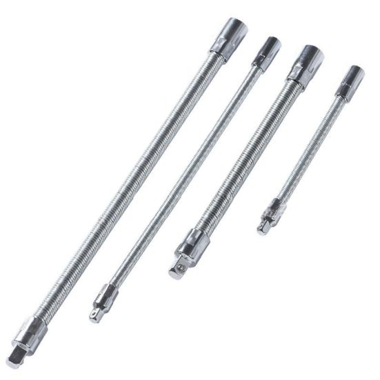 Adaptador de Barra de Extensão Flexível com Haste Sextavada Chave Catraca Encaixe de Acionamento Ferramenta Manual