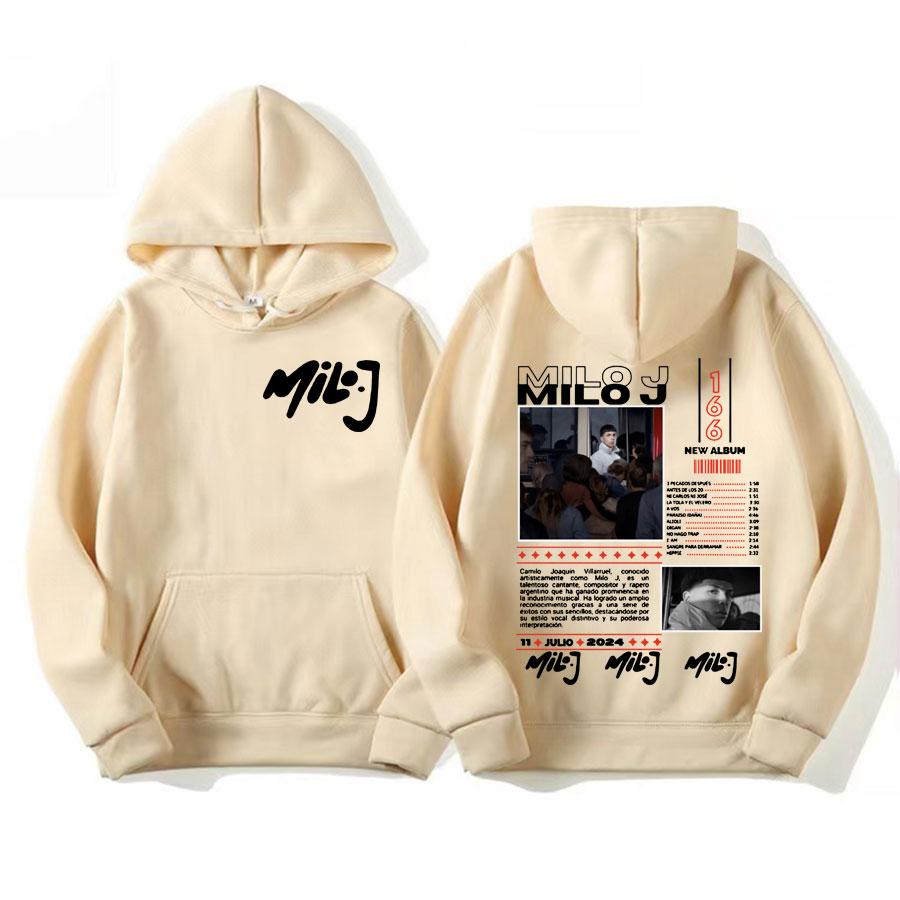 Rapper Milo J 511 Music Album Tour Hoodie Harajuku Long Sleeve Aesthetic Sweatshirt Men Women Casual Fleece Autumn/Winter Hooded