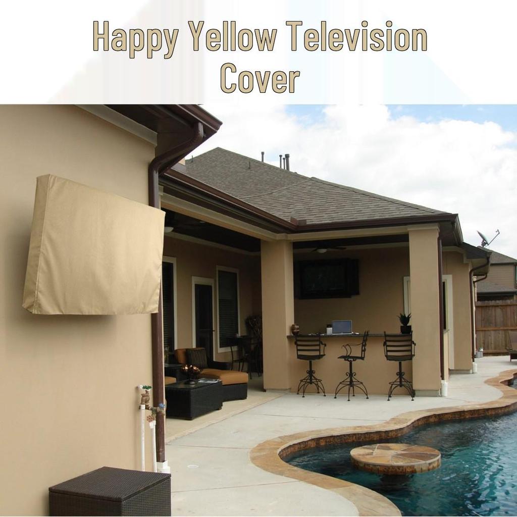 Universal Waterproof Outdoor TV Dust Cover - Polyester