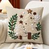 Santa Claus Christmas Pillow Cover Cartoon Print Throw Pillow Case New Cushion Cover  Holiday