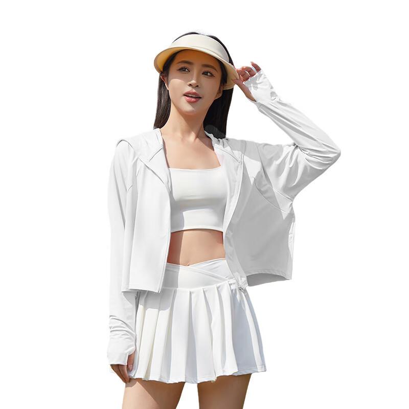 Summer Ice-Cool Ultra-Strong Sun Protection Clothing UPF500+, Lightweight Breathable Sun-Blocking UV-Resistant Ice Silk Hooded Four-Piece Set