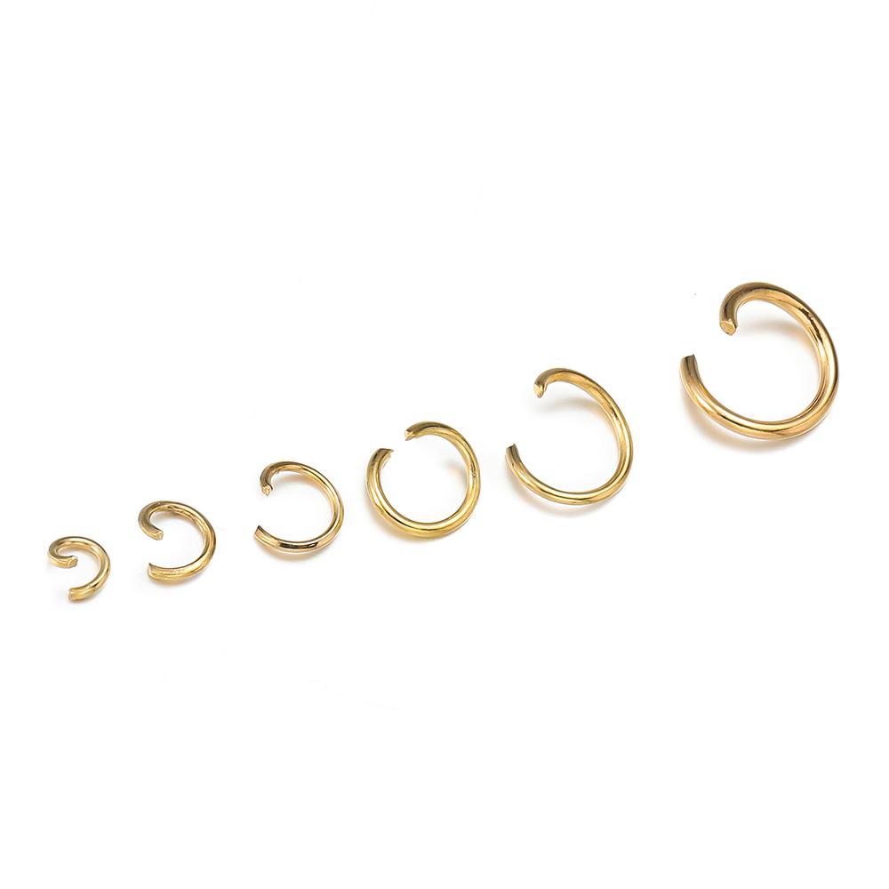 200pcs/Lot 4/5/6/8/10mm Iron Open Ring Split Rings Connectors for Bracelet Necklace Earrings DIY Jewelry Making Accessories