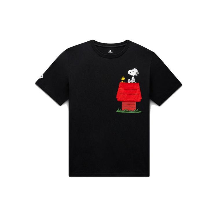 Converse x Peanuts Pocket T-Shirt Asia Sizing Black Men s 10024374-A01 XXL